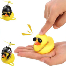 Beautiful Duck Car Ornaments Duck Bicycle Bell Propeller Helmet (1 Pc / Mix Design)
