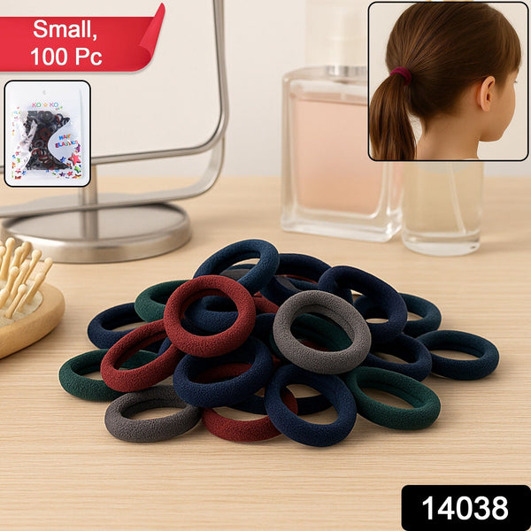 Small Hairbands Bands Hair Rubber Bands (Pack of 100 / Multicolour)