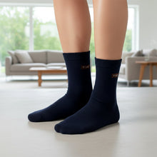 Navy Blue Casual Daily Wear Socks (1 Pair)