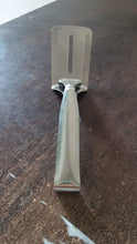 Stainless Steel Slotted Fish Tong – Double-Sided Cooking Spatula (1 Pc / 23 Cm)
