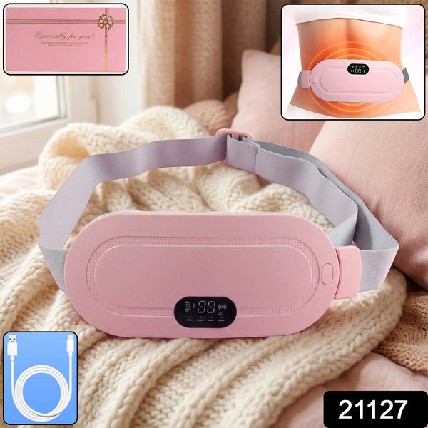 Electric Rechargeable Heating Belt for Waist & Abdomen (1 Pc)